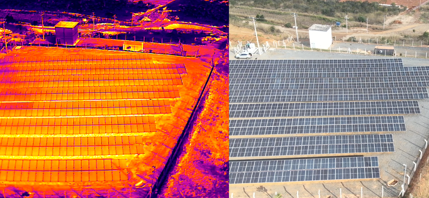 Análise termográfica de sistema fotovoltaico